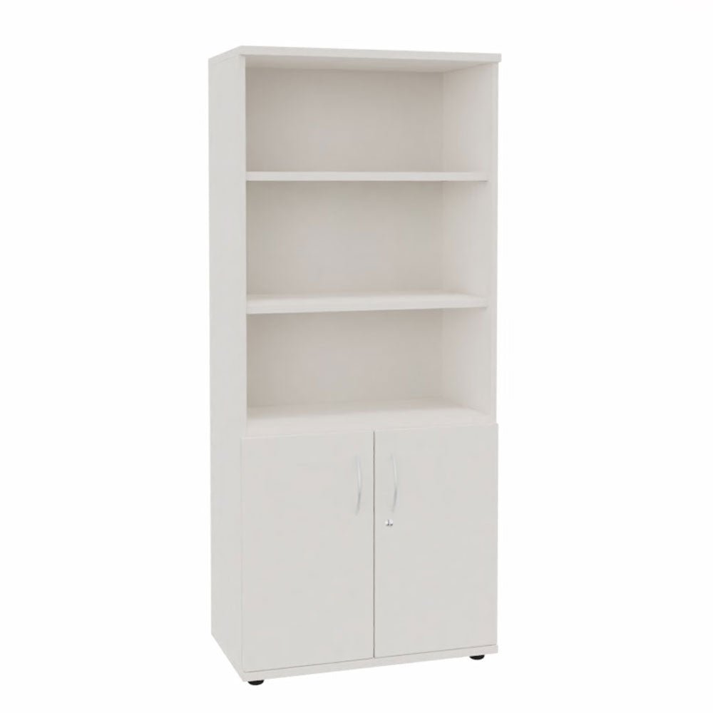 Kombischrank Regal Aktenschrank 5OH 800 mm breit + Schrank Serie Profi montiert + auf Rechnung bestellen und sparen - Büromöbel Plus