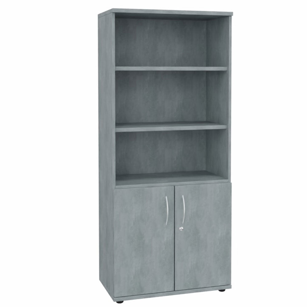 Kombischrank Regal Aktenschrank 5OH 800 mm breit + Schrank Serie Profi montiert + auf Rechnung bestellen und sparen - Büromöbel Plus