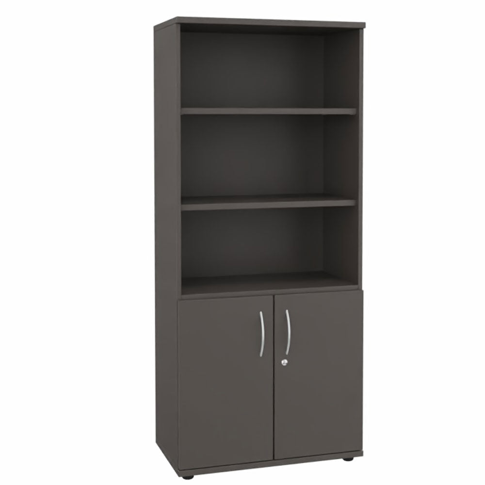 Kombischrank Regal Aktenschrank 5OH 800 mm breit + Schrank Serie Profi montiert + auf Rechnung bestellen und sparen - Büromöbel Plus