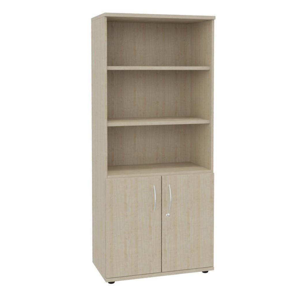 Kombischrank Regal Aktenschrank 5OH 800 mm breit + Schrank Serie Profi montiert + auf Rechnung bestellen und sparen - Büromöbel Plus