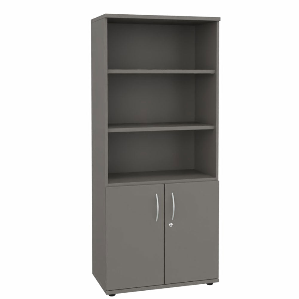 Kombischrank Regal Aktenschrank 5OH 800 mm breit + Schrank Serie Profi montiert + auf Rechnung bestellen und sparen - Büromöbel Plus