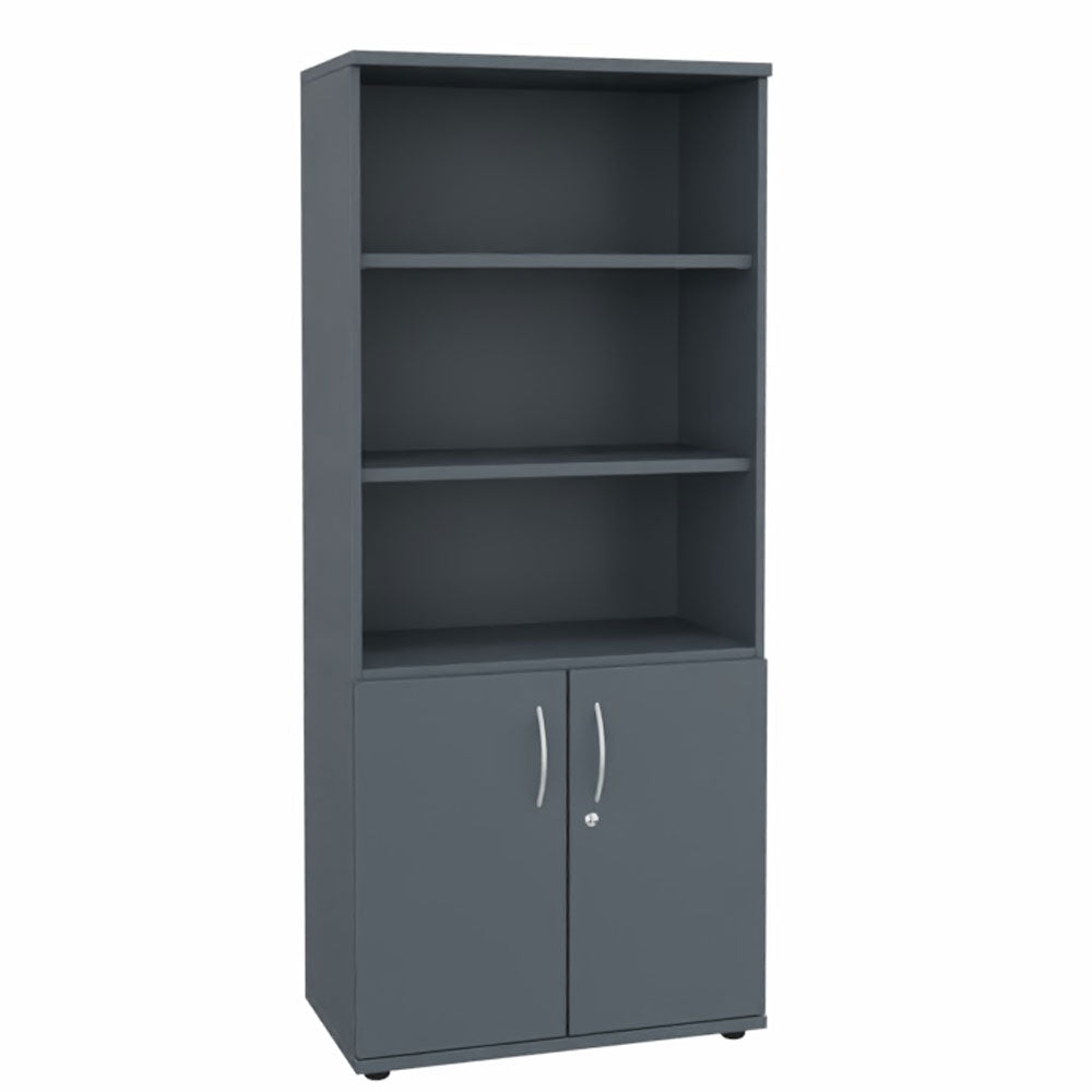 Kombischrank Regal Aktenschrank 5OH 800 mm breit + Schrank Serie Profi montiert + auf Rechnung bestellen und sparen - Büromöbel Plus