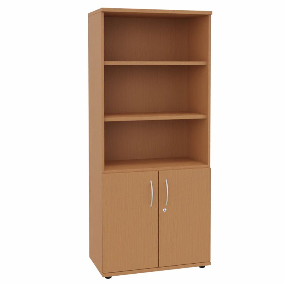 Kombischrank Regal Aktenschrank 5OH 800 mm breit + Schrank Serie Profi montiert + auf Rechnung bestellen und sparen - Büromöbel Plus