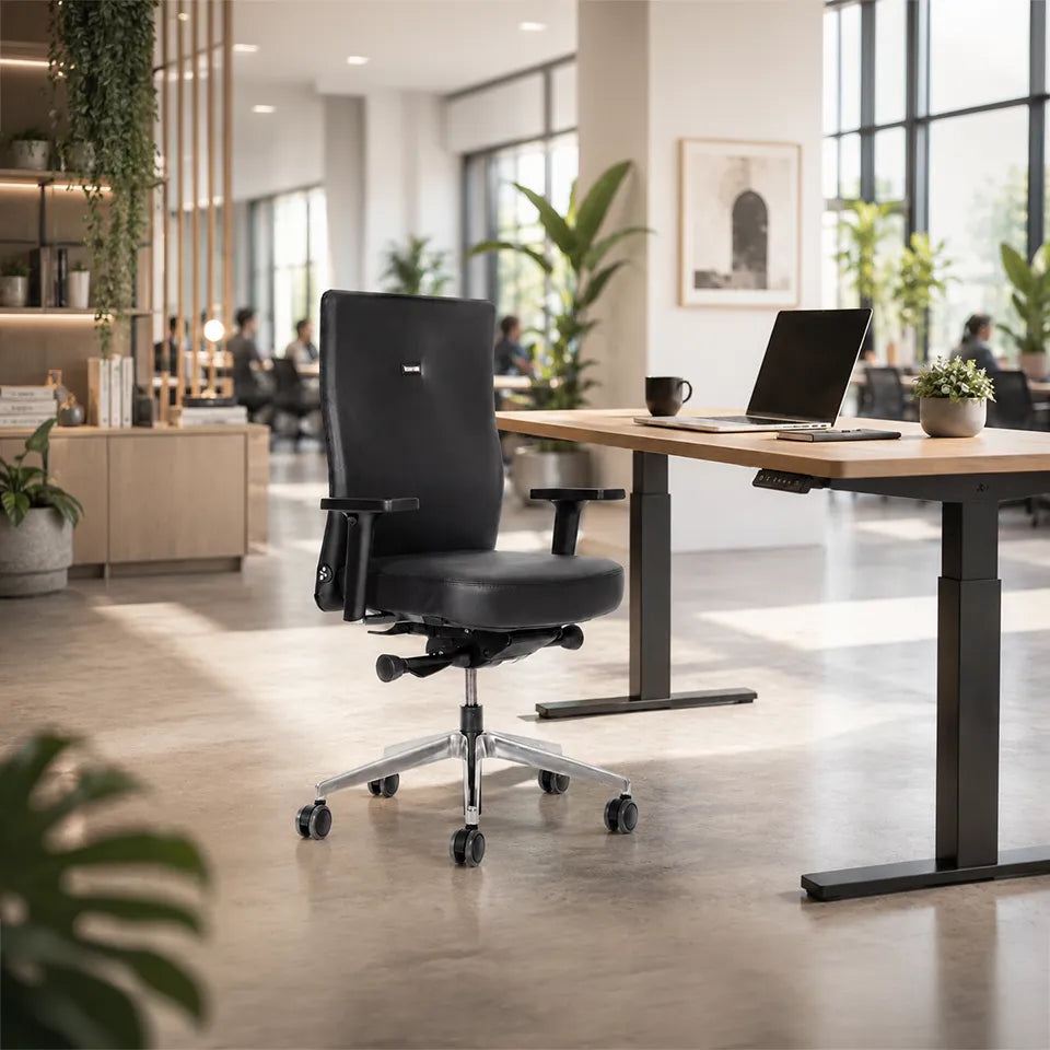 Ergonomischer Bürostuhl Agilis AG10 | Comfort | Leder