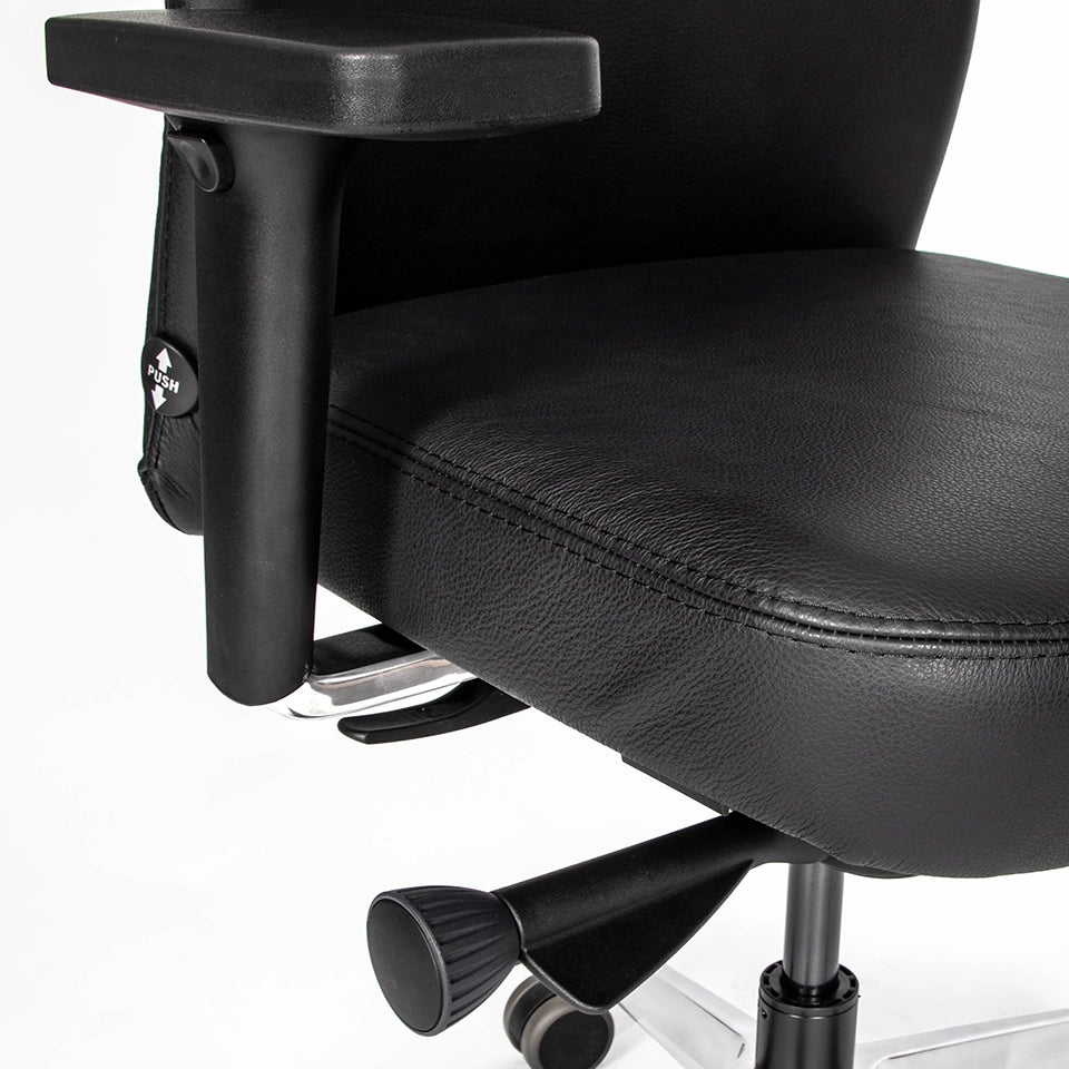 Ergonomischer Bürostuhl Agilis AG10 | Comfort | Leder