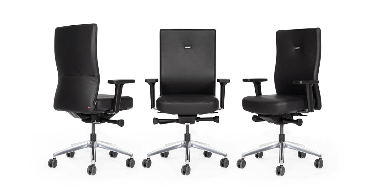 Ergonomischer Bürostuhl Agilis AG10 | Comfort | Leder