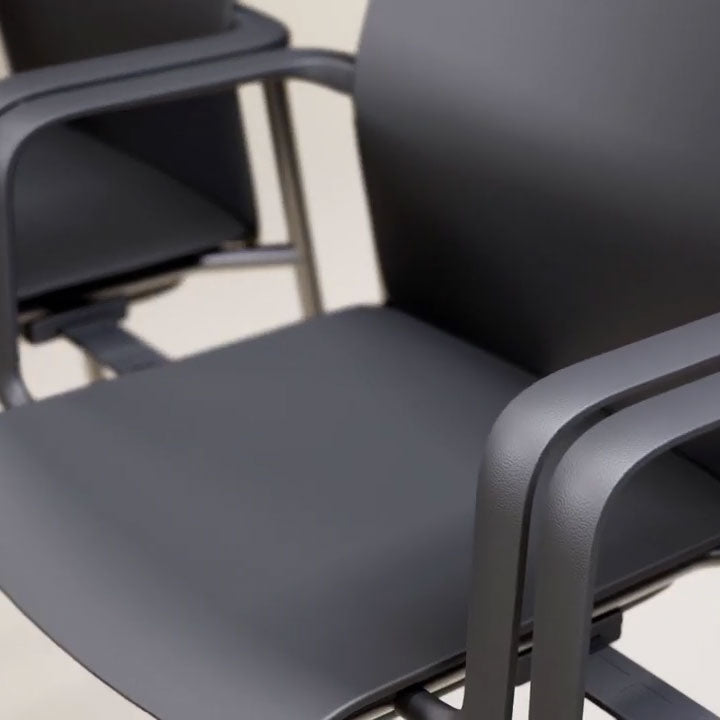 Dark Slate Gray Besucherstuhl Stapelstuhl lento light 2.0 | Schwarz | 4-Fuß-Stuhl | mit Armlehne | Auf Rechnung kaufen lento-light-ergonomischer-besucherstuhl-konferenzstuhl-verkettbar-BueromoebelPlus-Stapelstuhl-4-Fussstuhl-4-Fuss-Wartezimmerstuhl-stapelbar-kunststoffsitz-sitz-kunststoffschale.jpg Lento