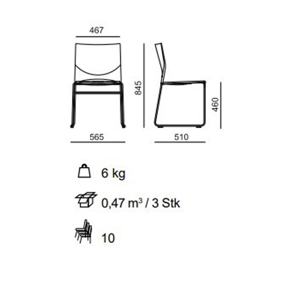 Dark Slate Gray Besucherstuhl PLUS 4 - Kufenstuhl - Stuhl Reihenverbindbar ohne Polster - Beste Qualität & Design! - Auf Rechnung kaufen ohne-polster.jpg Büromöbel Plus