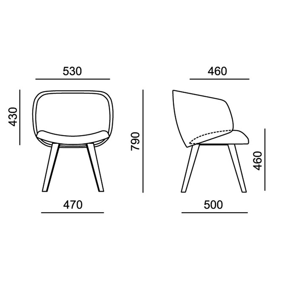 Rim WINX 880.06 | Sessel | Besucherstuhl | Loungesessel | Holzgestell - Büromöbel Plus