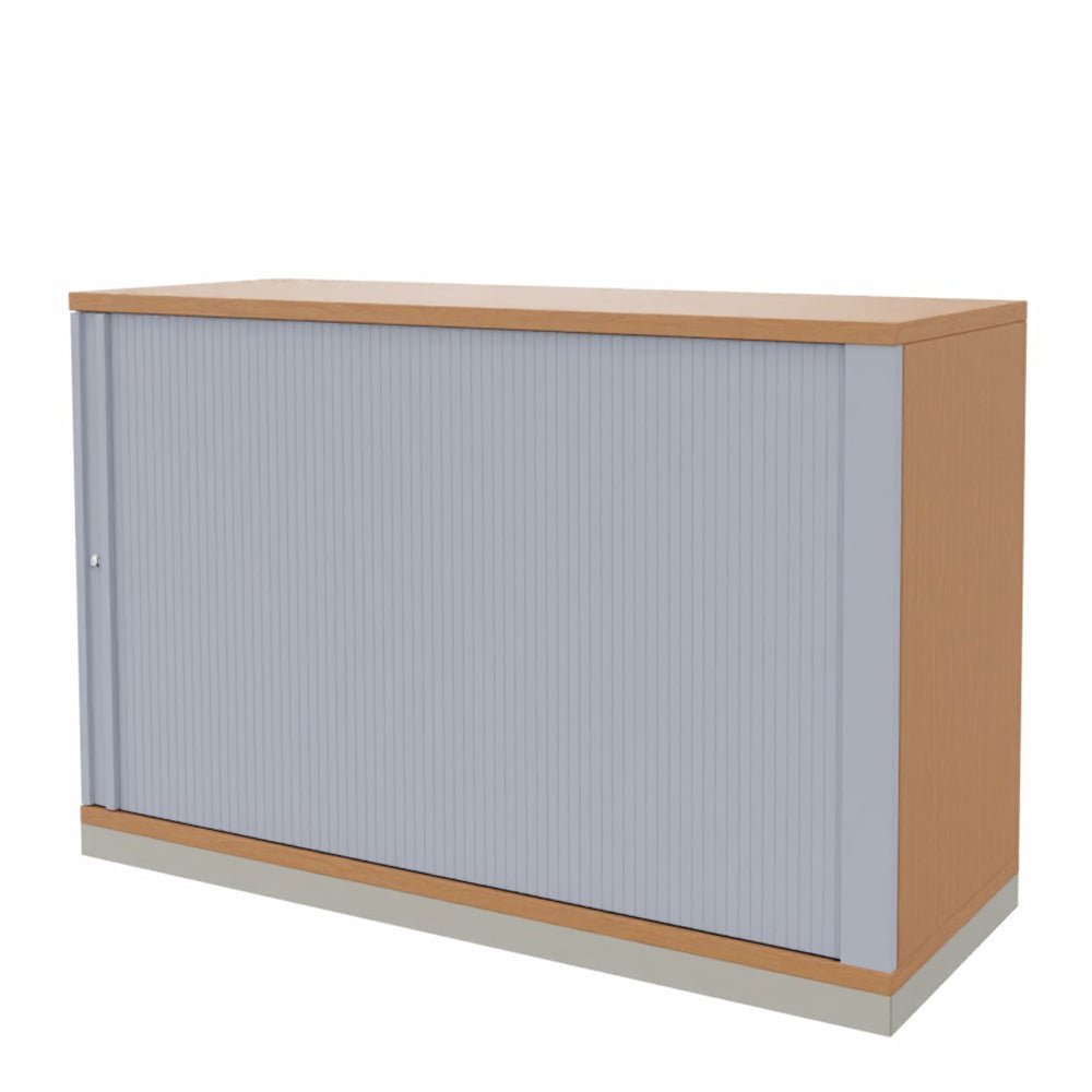 Rolladenschrank Sidebord Büroschrank 2OH x 1200 mm breit + Schrankserie Profi + auf Rechnung bestellen und sparen - Büromöbel Plus