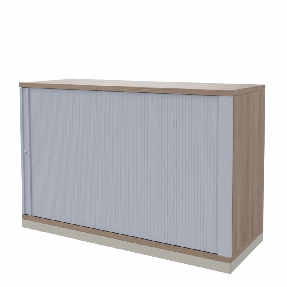 Rolladenschrank Sidebord Büroschrank 2OH x 1200 mm breit + Schrankserie Profi + auf Rechnung bestellen und sparen - Büromöbel Plus