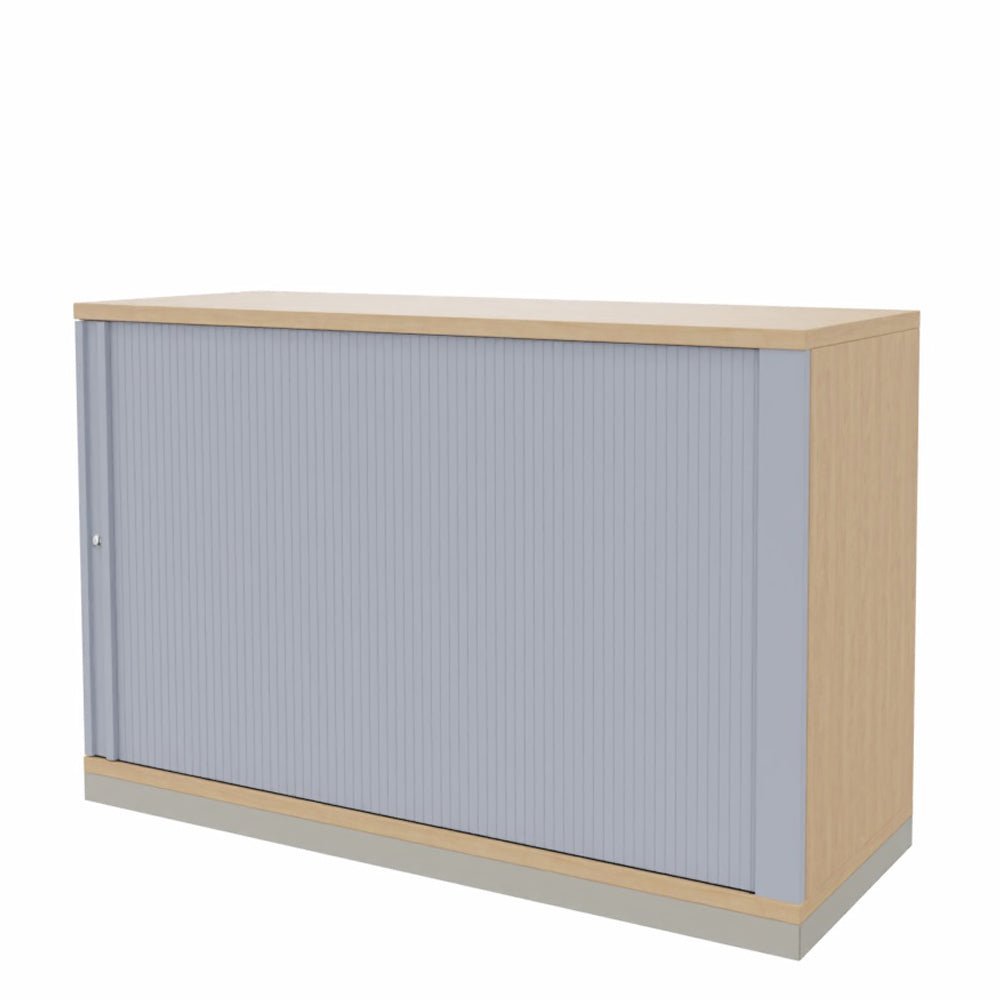 Rolladenschrank Sidebord Büroschrank 2OH x 1200 mm breit + Schrankserie Profi + auf Rechnung bestellen und sparen - Büromöbel Plus