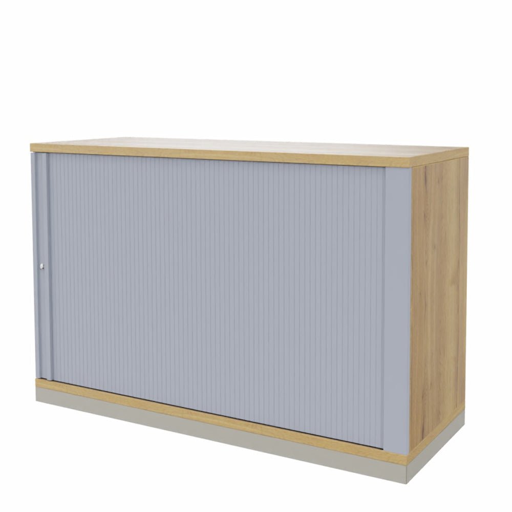 Rolladenschrank Sidebord Büroschrank 2OH x 1200 mm breit + Schrankserie Profi + auf Rechnung bestellen und sparen - Büromöbel Plus