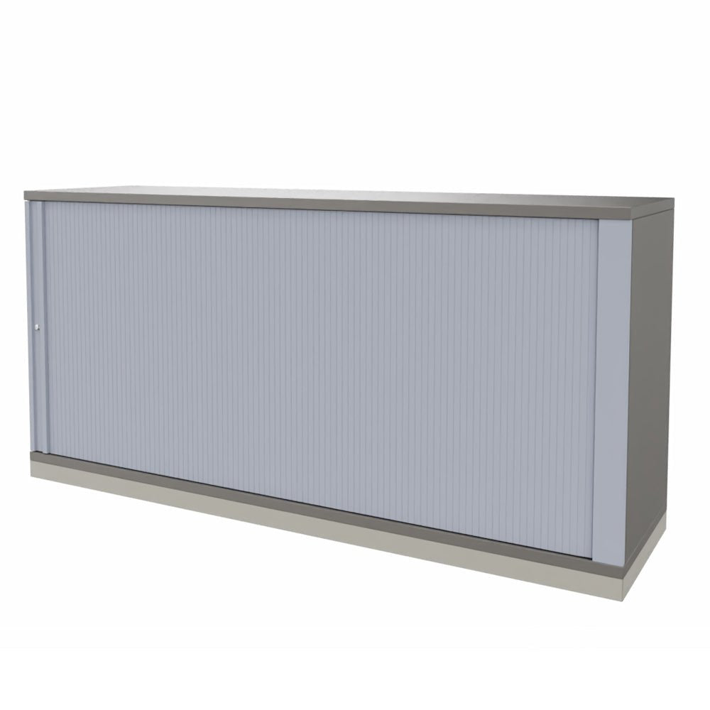 Rolladenschrank Sidebord Büroschrank 2OH x 1600 mm breit + Schrankserie Profi + auf Rechnung bestellen und sparen - Büromöbel Plus