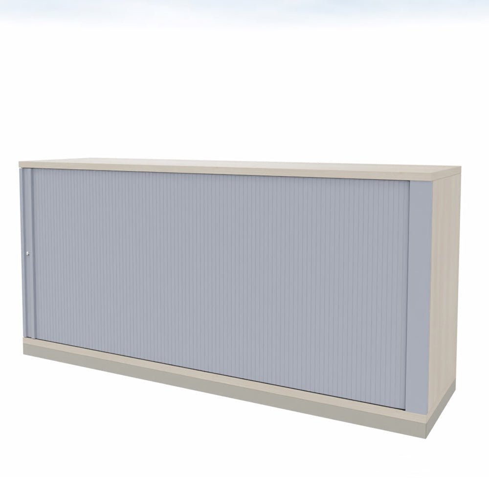 Rolladenschrank Sidebord Büroschrank 2OH x 1600 mm breit + Schrankserie Profi + auf Rechnung bestellen und sparen - Büromöbel Plus