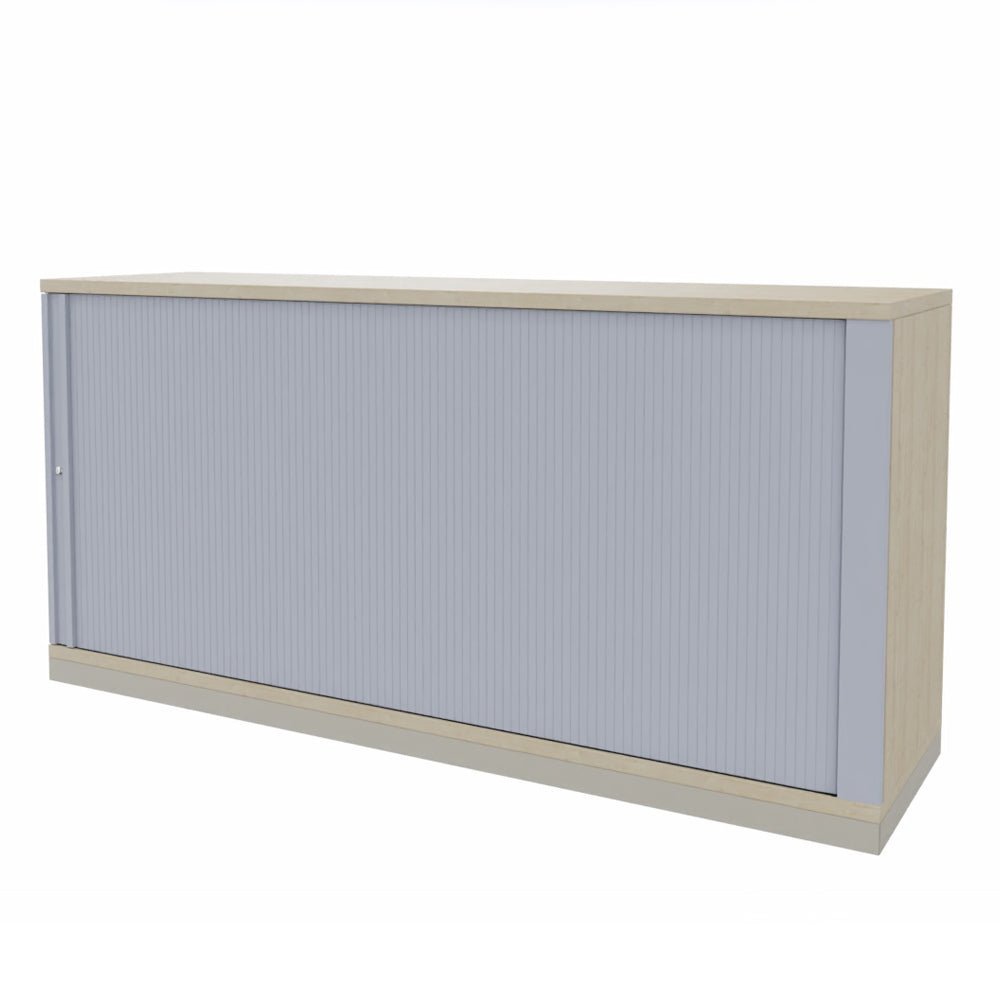 Rolladenschrank Sidebord Büroschrank 2OH x 1600 mm breit + Schrankserie Profi + auf Rechnung bestellen und sparen - Büromöbel Plus