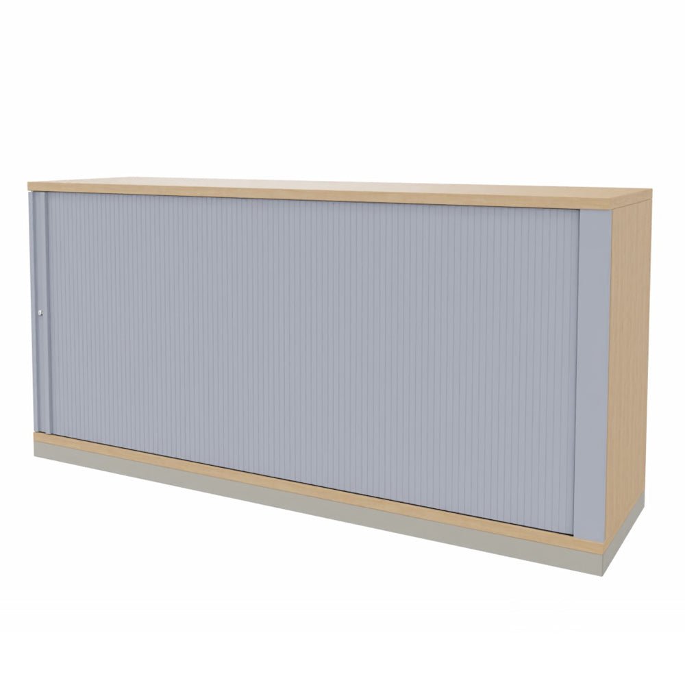 Rolladenschrank Sidebord Büroschrank 2OH x 1600 mm breit + Schrankserie Profi + auf Rechnung bestellen und sparen - Büromöbel Plus