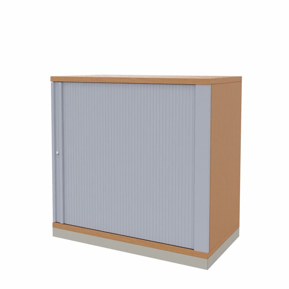 Rolladenschrank Sidebord Büroschrank 2OH x 800 mm breit + Schrankserie Profi + auf Rechnung bestellen und sparen - Büromöbel Plus