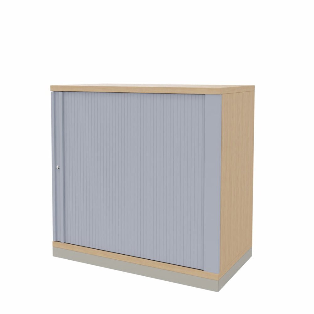 Rolladenschrank Sidebord Büroschrank 2OH x 800 mm breit + Schrankserie Profi + auf Rechnung bestellen und sparen - Büromöbel Plus