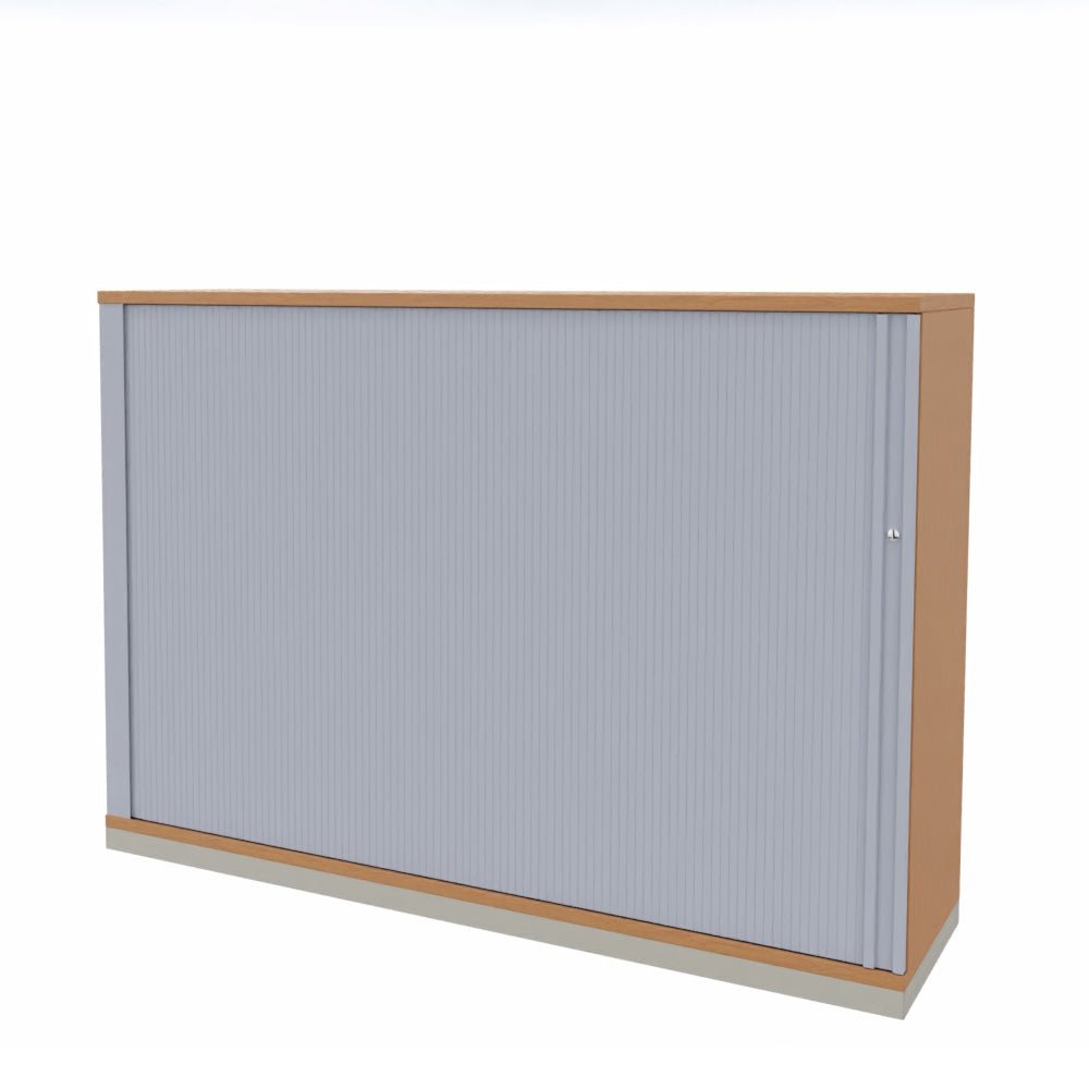 Rolladenschrank Sidebord Büroschrank 3OH x 1200 mm breit + Schrankserie Profi + auf Rechnung bestellen und sparen - Büromöbel Plus