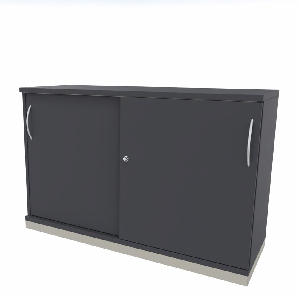 Schiebetürenschrank | Aktenschrank | Sidebord | Büroschrank 2OH x 1200 mm breit + Schrankserie Profi - Büromöbel Plus