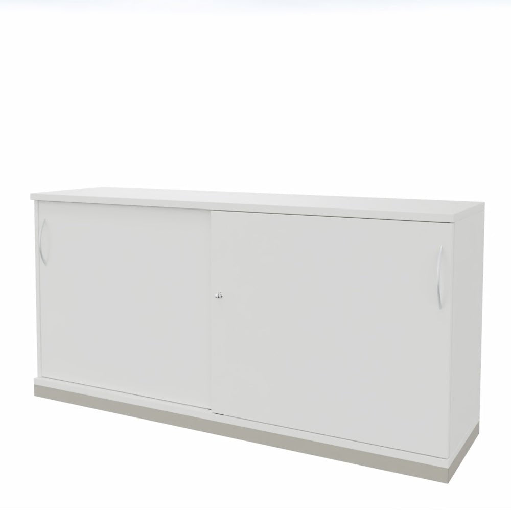 Schiebetürenschrank | Aktenschrank | Sidebord | Büroschrank 2OH x 1600 mm breit + Schrankserie Profi - Büromöbel Plus