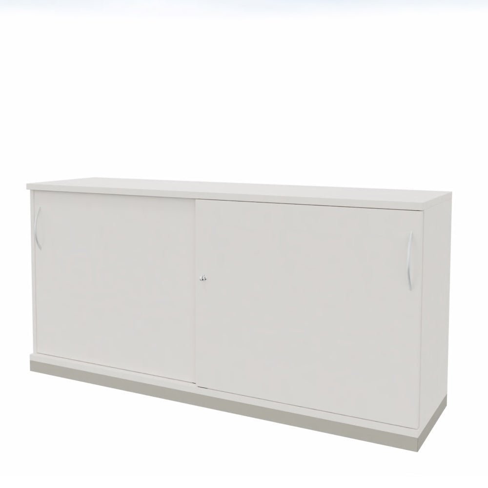 Schiebetürenschrank | Aktenschrank | Sidebord | Büroschrank 2OH x 1600 mm breit + Schrankserie Profi - Büromöbel Plus