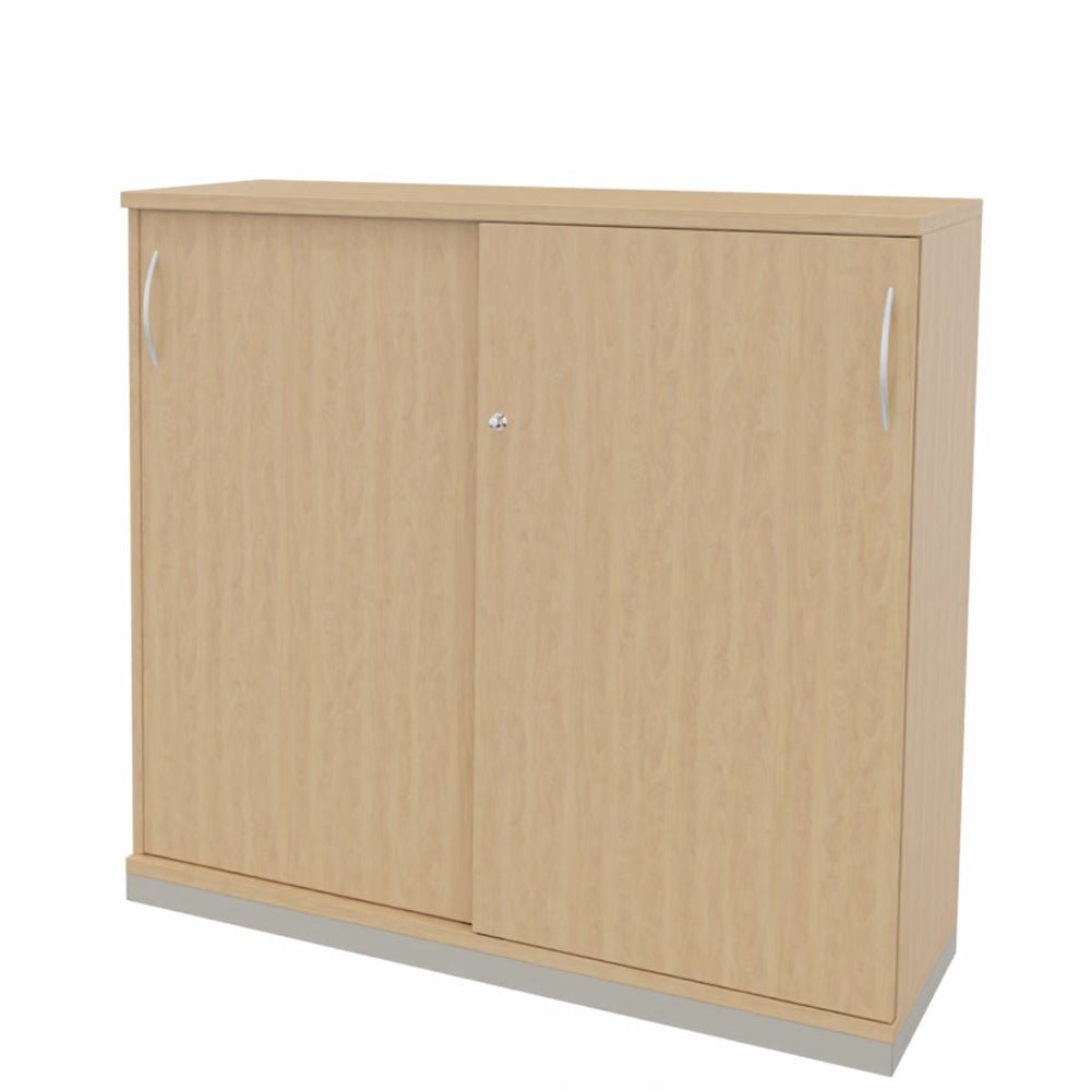 Schiebetürenschrank | Aktenschrank | Sidebord | Büroschrank 3OH x 1200 mm breit + Schrankserie Profi - Büromöbel Plus