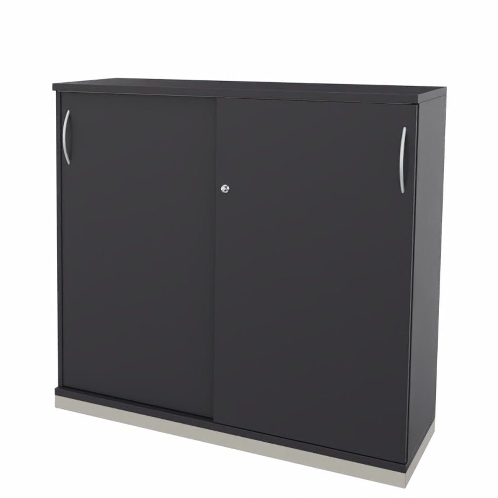 Schiebetürenschrank | Aktenschrank | Sidebord | Büroschrank 3OH x 1200 mm breit + Schrankserie Profi - Büromöbel Plus