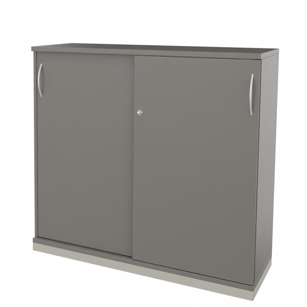 Schiebetürenschrank | Aktenschrank | Sidebord | Büroschrank 3OH x 1200 mm breit + Schrankserie Profi - Büromöbel Plus