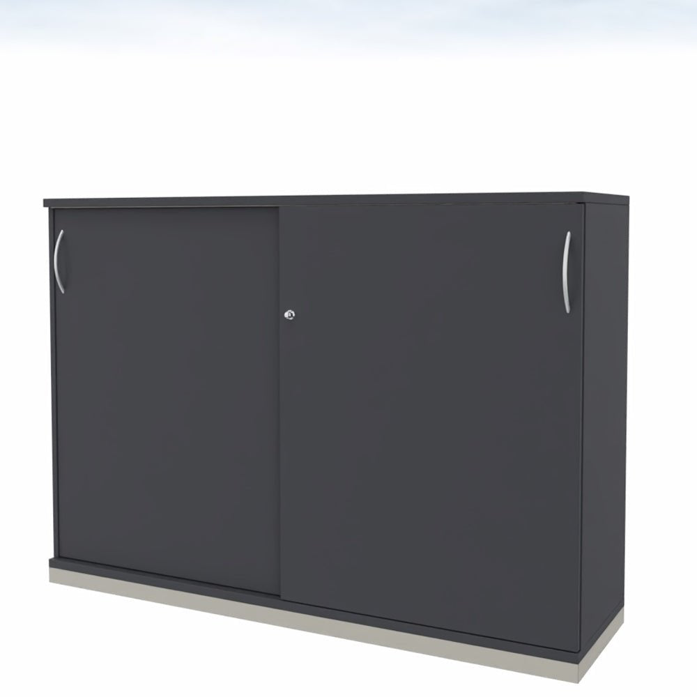 Schiebetürenschrank | Aktenschrank | Sidebord | Büroschrank 3OH x 1600 mm breit + Schrankserie Profi - Büromöbel Plus