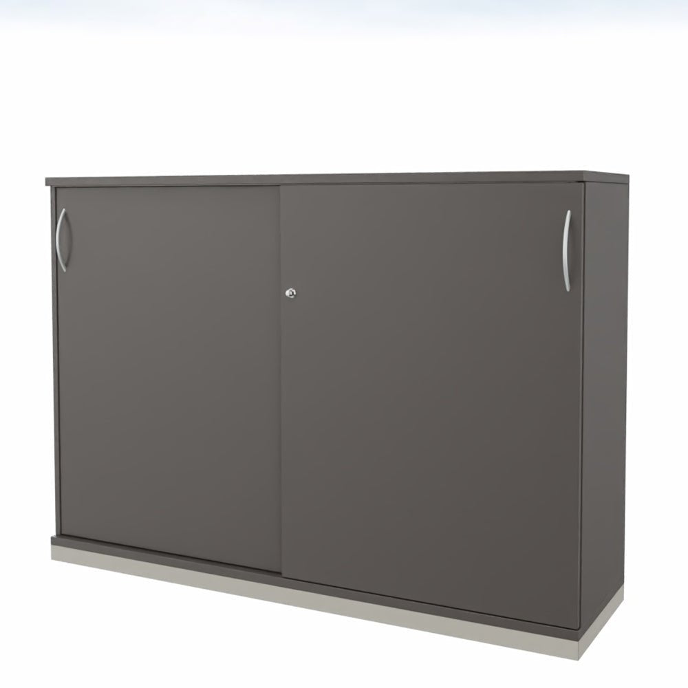 Schiebetürenschrank | Aktenschrank | Sidebord | Büroschrank 3OH x 1600 mm breit + Schrankserie Profi - Büromöbel Plus