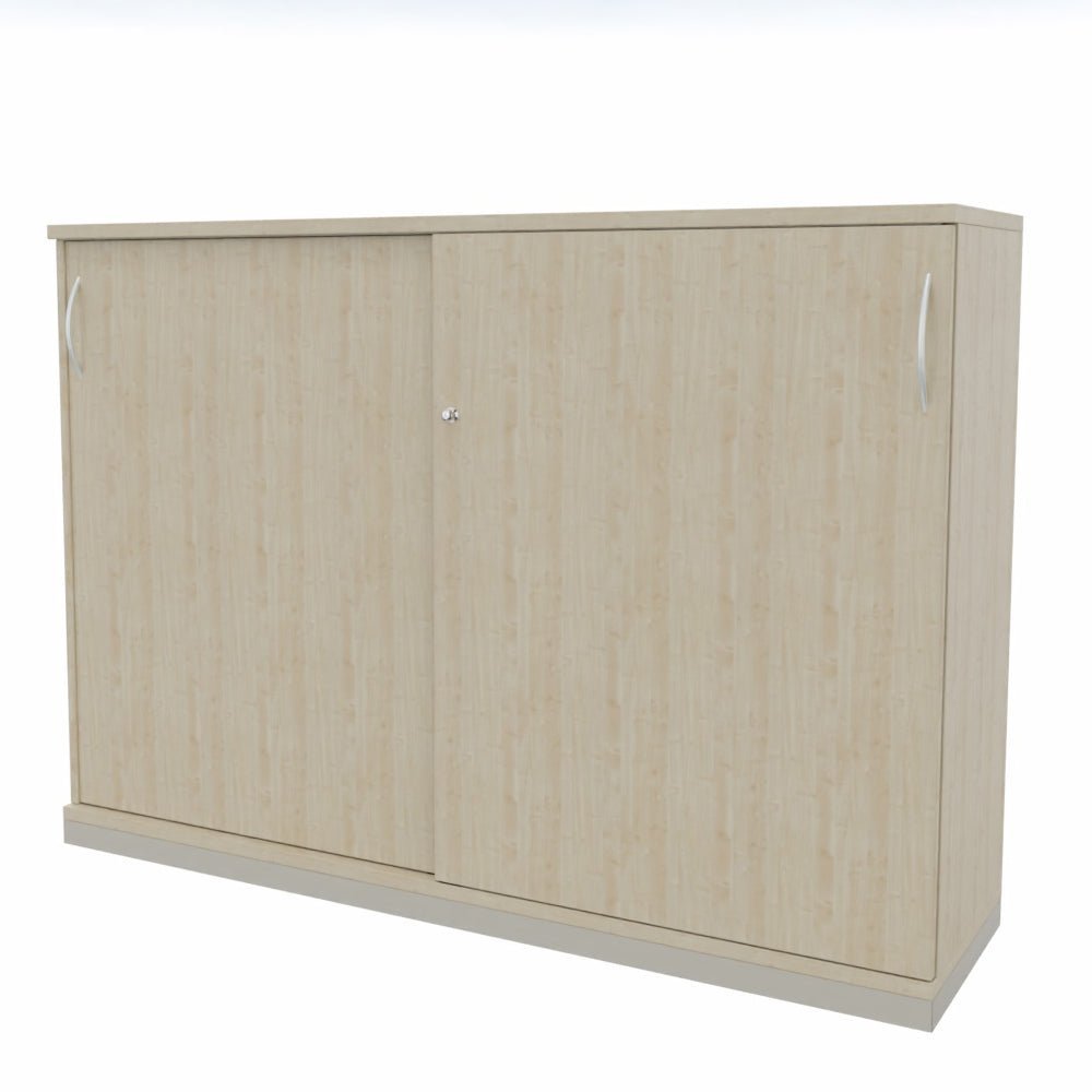 Schiebetürenschrank | Aktenschrank | Sidebord | Büroschrank 3OH x 1600 mm breit + Schrankserie Profi - Büromöbel Plus