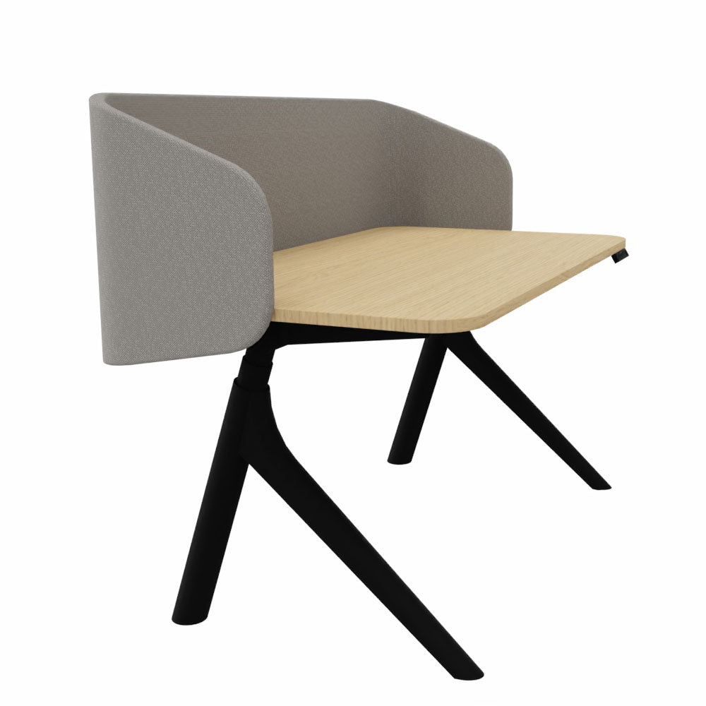 Wiesner Hager furniloop | elektrisch höhenverstellbarer Schreibtisch + Screen | Homeoffice | FlatUp