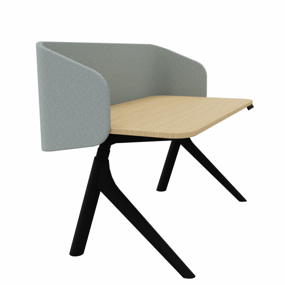 Wiesner Hager furniloop | elektrisch höhenverstellbarer Schreibtisch + Screen | Homeoffice | FlatUp