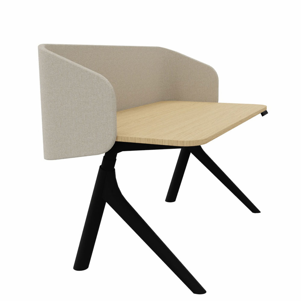 Wiesner Hager furniloop | elektrisch höhenverstellbarer Schreibtisch + Screen | Homeoffice | FlatUp