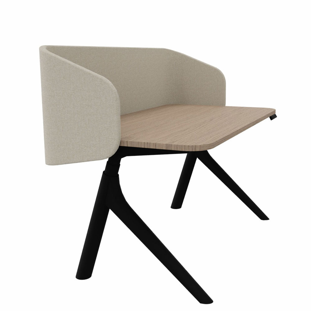 Wiesner Hager furniloop | elektrisch höhenverstellbarer Schreibtisch + Screen | Homeoffice | FlatUp