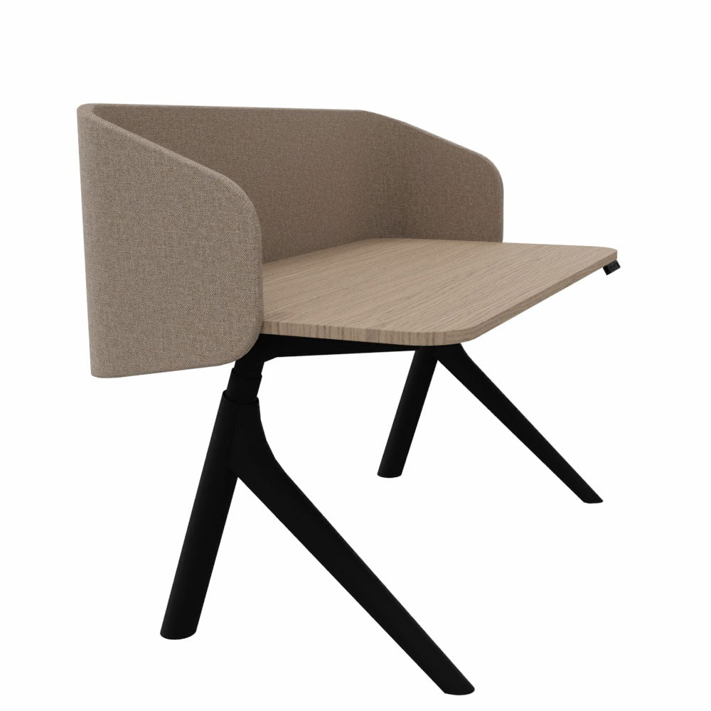 Wiesner Hager furniloop | elektrisch höhenverstellbarer Schreibtisch + Screen | Homeoffice | FlatUp