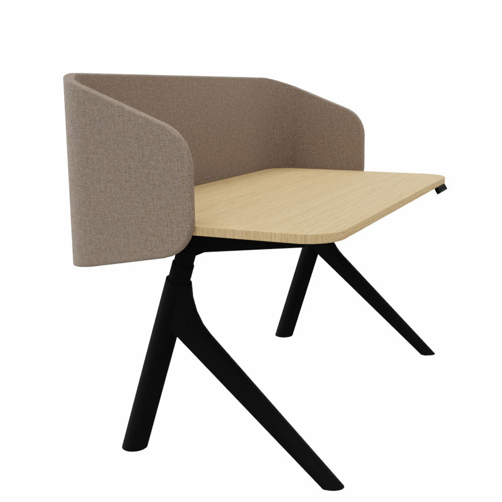 Wiesner Hager furniloop | elektrisch höhenverstellbarer Schreibtisch + Screen | Homeoffice | FlatUp