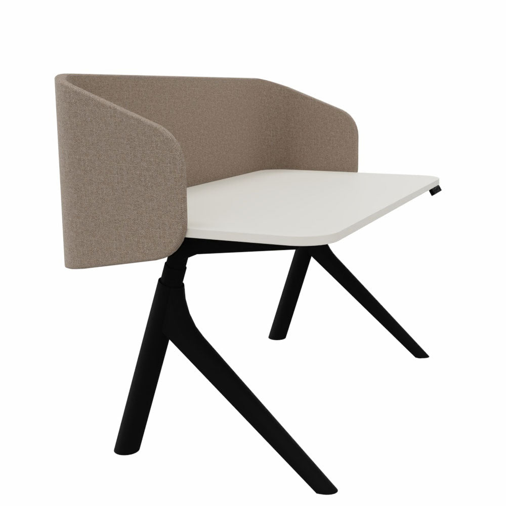 Wiesner Hager furniloop | elektrisch höhenverstellbarer Schreibtisch + Screen | Homeoffice | FlatUp