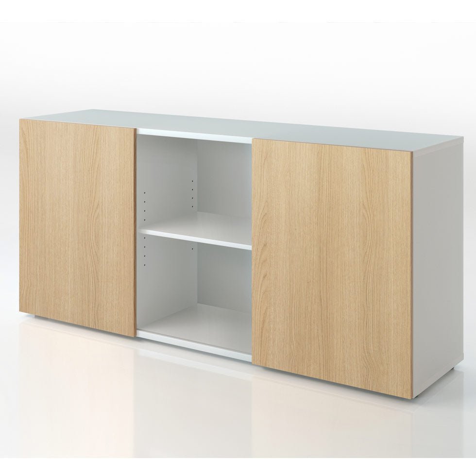 Sideboard Easy Schiebetürenschrank 2OH 160cm breit - Büromöbel Plus - mit Schwebetüren - auf Rechnung bestellen und sparen🇩🇪 - Büromöbel Plus