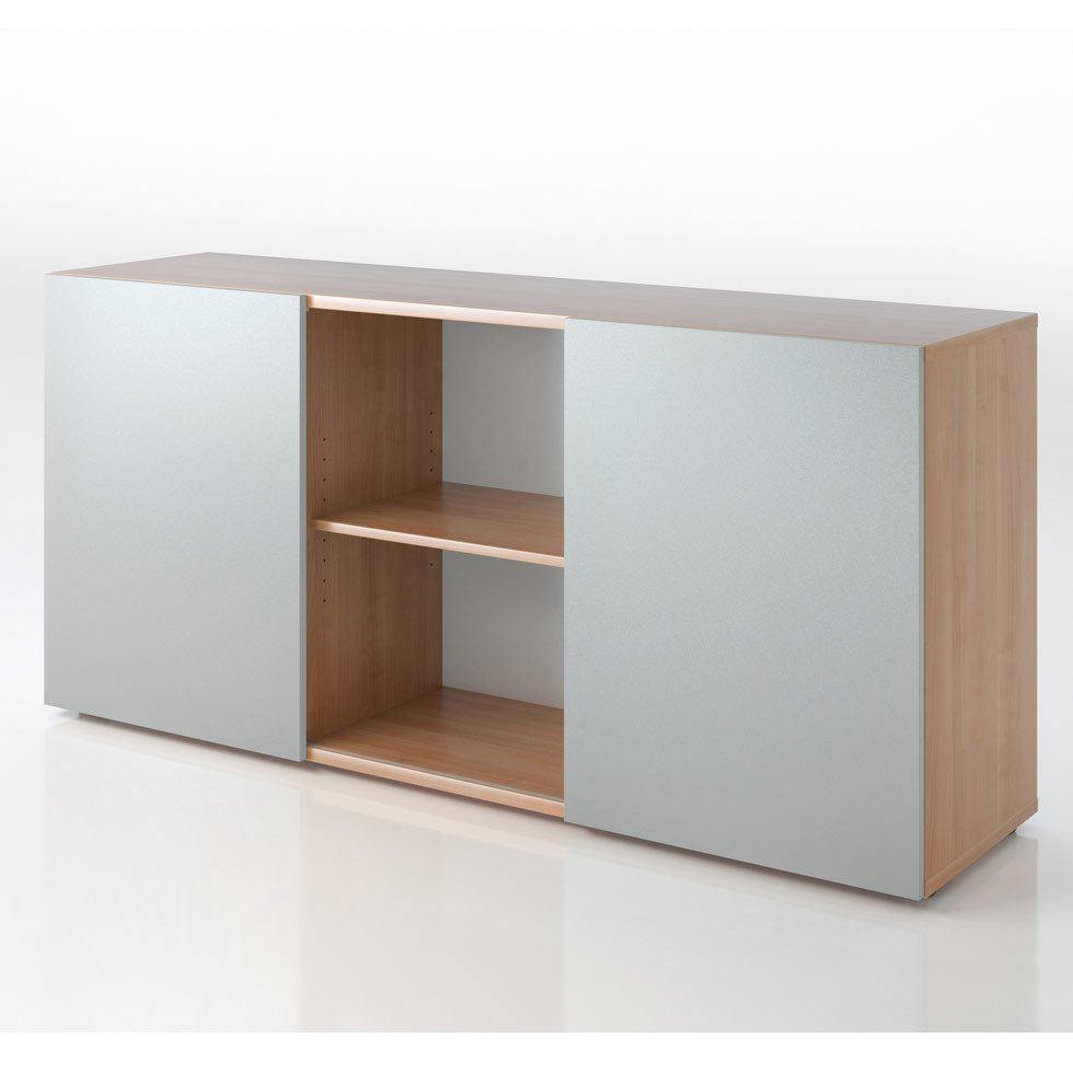 Sideboard Easy Schiebetürenschrank 2OH 160cm breit - Büromöbel Plus - mit Schwebetüren - auf Rechnung bestellen und sparen🇩🇪 - Büromöbel Plus