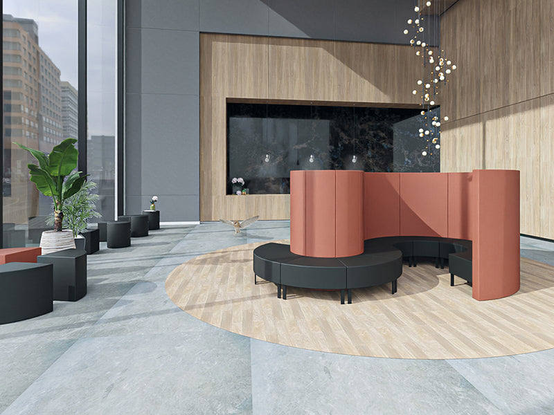 SMV Tube Hocker | Lounge Pouf | Brandschutzzertifiziert | schwer entflammbar nach DIN 66084 p-a | B1