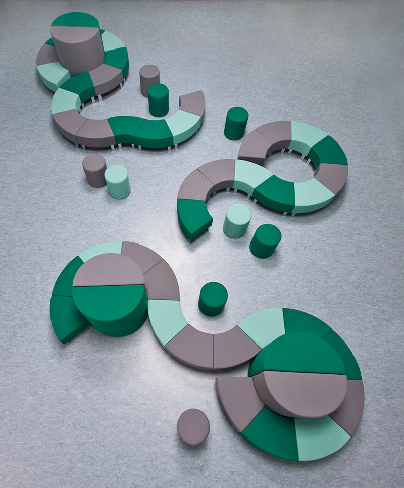 SMV Tube Hocker | Lounge Pouf | Brandschutzzertifiziert | schwer entflammbar nach DIN 66084 p-a | B1