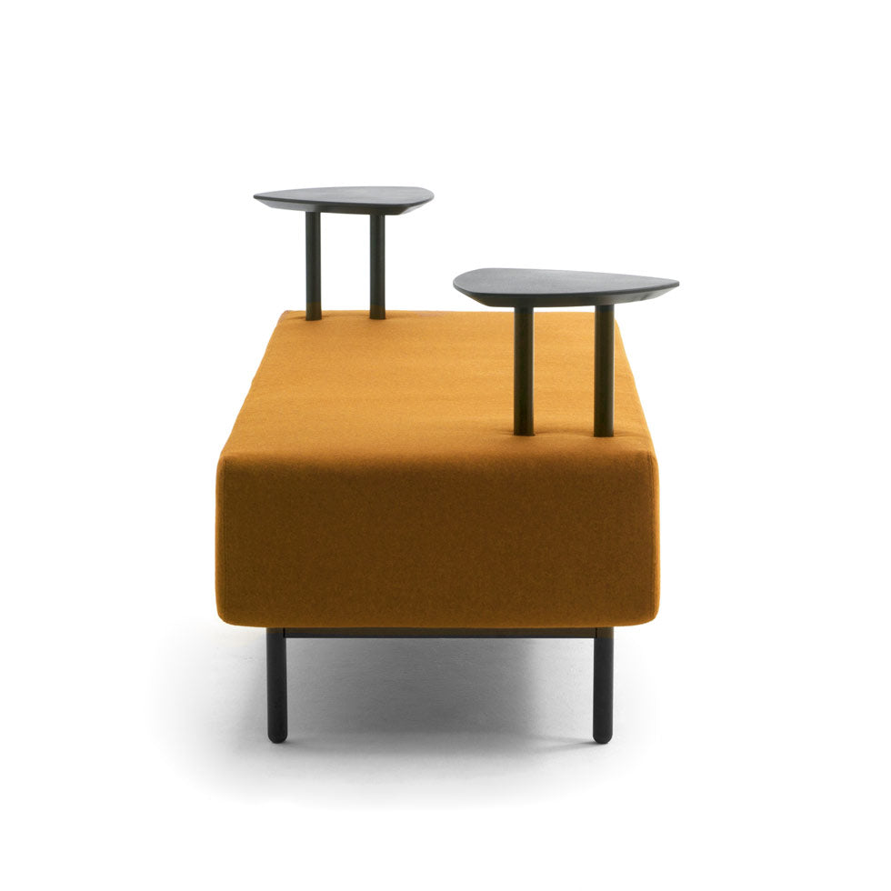 Lounge Sofa 2-Sitzer mit Ablagen - Calesita DIALOG - hochwertiger Wollbezug Fenice - Made in Germany - Auf Rechnung kaufen 🇩🇪