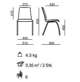 Stapelstuhl Besucherstuhl 4 - Fuß PLUS 5 - Holzschalenstuhl - Gestell Schwarz - Reihenverbinder - Schreibtablar - Jetzt mit Bestpreis auf Rechnung kaufen - Büromöbel Plus