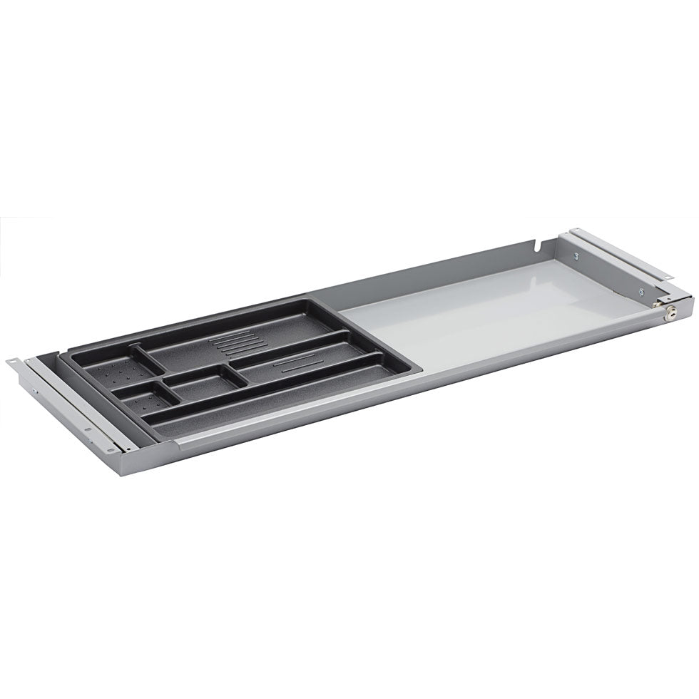 Unterbauschublade Schreibtisch Schublade Schwarz Slim Tray - B 87,6 x T 26 x H 3,2/4,5 cm jetzt auf Rechnung kaufen! 🇩🇰 - Büromöbel Plus