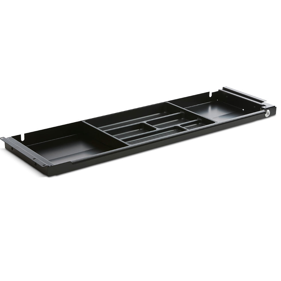 Unterbauschublade Schreibtisch Schublade Schwarz Slim Tray - B 87,6 x T 26 x H 3,2/4,5 cm jetzt auf Rechnung kaufen! 🇩🇰 - Büromöbel Plus