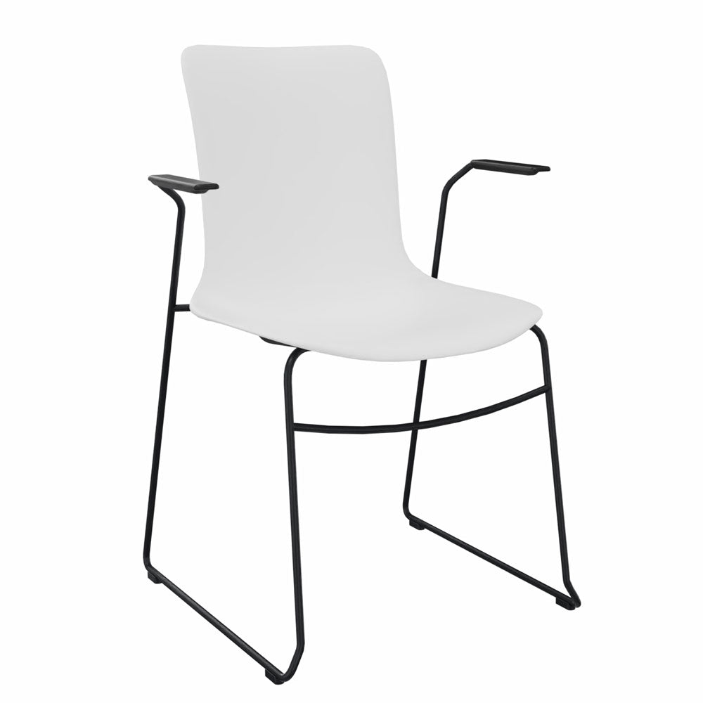 Weiß | Armlehne | Schwarz